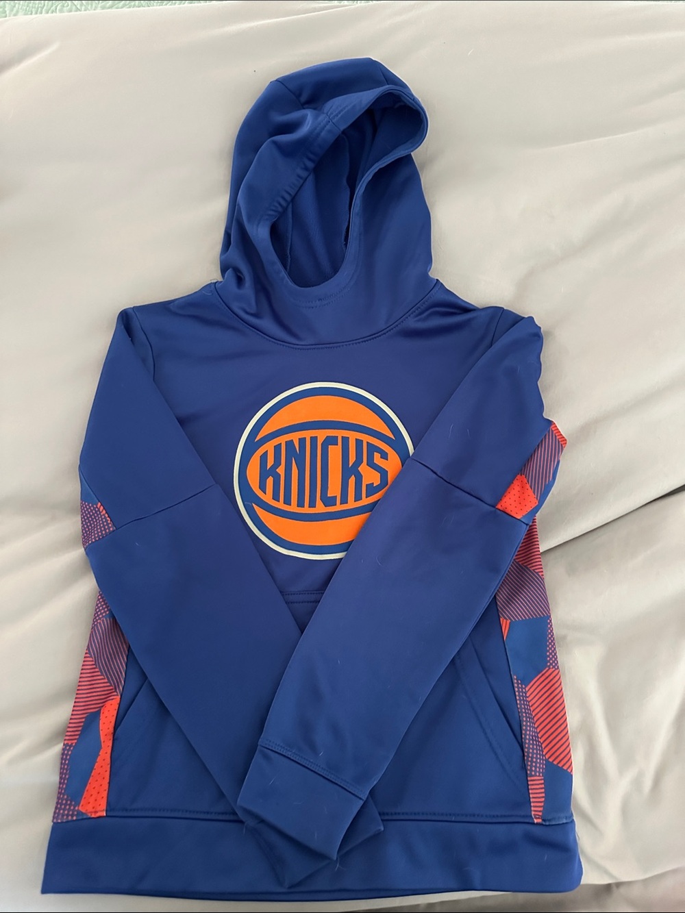 NBA Kids Blue Orange Knicks Pullover Hoodie